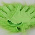 thumbnail image 4 of Par de guantes de peluche verdes de Navidad, guantes de peluche para cosplay, Navidad, Halloween, carnaval, fiesta de graduación, accesorios para disfraces de actuación, 4 of 5