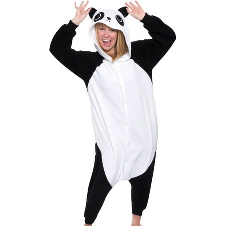SILVER LILLY Unisex Adult Plush Animal Cosplay Costume Pajamas (Panda)