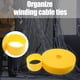 thumbnail image 5 of Sywqhk Correa de alambre de cinta de sujeción de cable autoadhesiva duradera de 1 m (amarillo 100x3cm) Sywqhk Para estrenar, 5 of 8