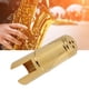 thumbnail image 5 of Cubierta para boquilla de clarinete tapa protectora para boquilla de saxofón Amplia aplicación Color dorado Buena protección para tocar Crtynell Otros, 5 of 8