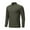 Army Green, variant on Chbgutlmr Workout Tops for Men Workout Running Zipper Stand Collar Long Sleeve Shirts Tops Solid Color
