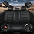thumbnail image 7 of Leather Seat Covers Fit for Toyota 96% Models,Car Seat Covers Full Set,Waterproof Car Seat Cushions with Airbag（Standard-Black）, 7 of 7