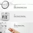 thumbnail image 4 of CUCKOO Micom Rice Cooker 3-Cup Uncooked / 6-Cup Cooked with Nonstick Inner Pot, Small Rice Maker with 8 Menu Options, Fuzzy Logic Technology, Auto Clean, Quick Rice Mode, White (CR-0375FW), 4 of 7