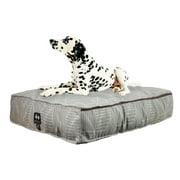 Bessie and Barnie Water Resistant Summer Leaf Indoor/Outdoor Durable Rectangle Pet/Dog Bed with Removable Cover