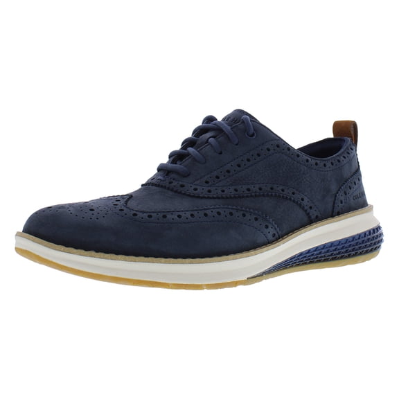 Cole Haan Original Grand Energyweave Wingtip Oxford Mens Shoes Size 11, Color: Navy Blaze Nubuck/Ivory