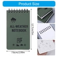 thumbnail image 3 of Weatherproof Notebook Waterproof Notebook Field Note Pad All Weathers Paper Notebook for, 3 of 8