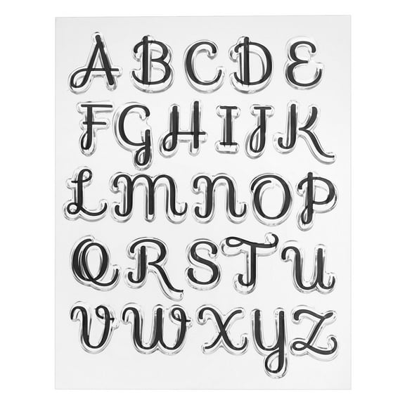 Transparent Silicone Stamps, 1 Pcs T1770 Letters Clear Stamps for Card Making Decoration DIY Craft, Clear