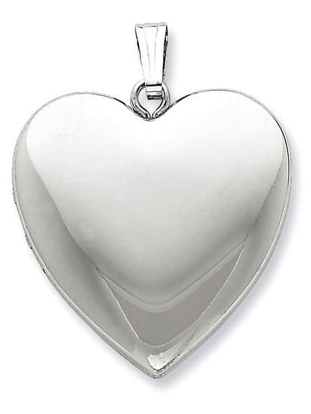 Sterling Silver Locket Medium Domed Heart New