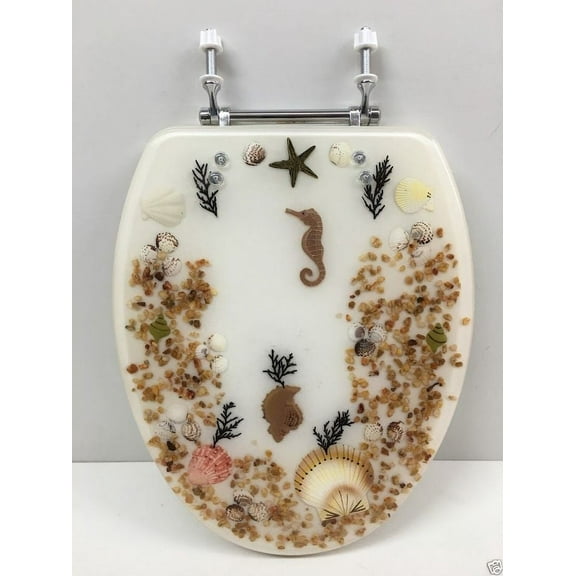 Daniel's Off-White Elongated Resin Toilet Seat