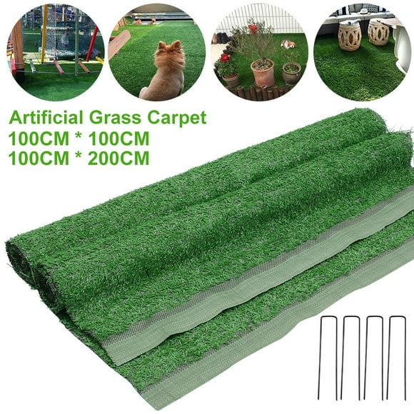 DEBGFS Artificial Lawn Encryption Artificial Lawn Outdoor Fake Grass Green High-Density Natural Lifelike Garden Lawn