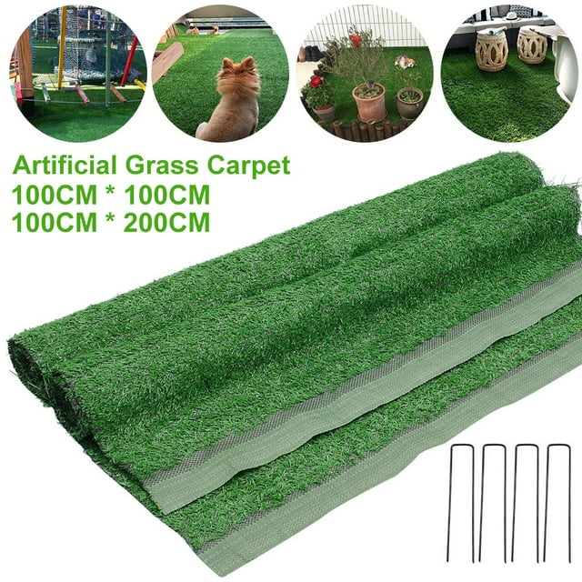 Artificial Lawn Encryption Artificial Lawn Outdoor Fake Grass Green High-Density Natural Lifelike Garden Lawn