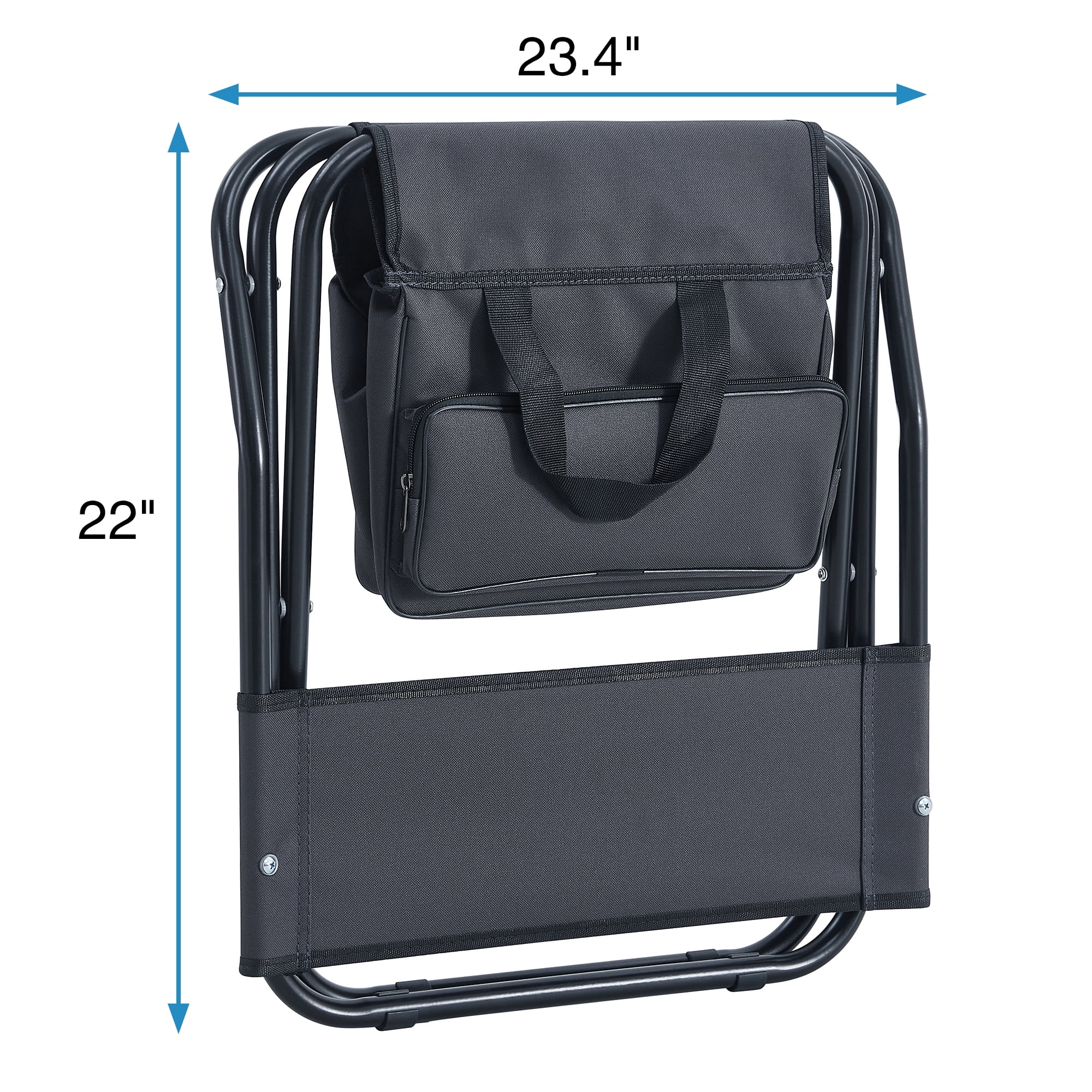 MAYEERTY 2-Piece Folding Outdoor Chair with Storage Bag