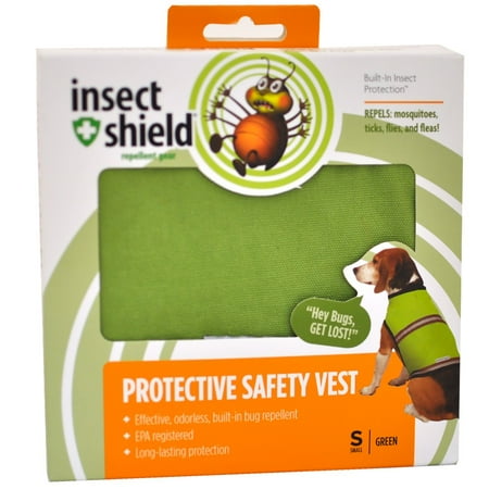 Insect Shield Protective Safety Vest Small, Green