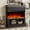 black, variant on Maxhonor 3D Panoramic Flame Electric Fireplace with 750W/1500W Dual Power, Independent Flame, Storage Shelf, All-in-One Heater & Decor for Living Room