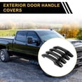 thumbnail image 3 of 4pcs Cubierta del mango de la puerta exterior Protector del mango de la puerta del automóvil para Chevrolet Silverado 1500 2014-2024 Protector del mango de la puerta del automóvil sin teclado Negro, 3 of 6