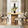 thumbnail image 2 of Harriet Split Back Gray Wool Blend Upholstered Dining Side Chair - Set of 2, 2 of 11