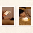 thumbnail image 3 of (Versión de luz nocturna (luz cálida)) Linda lámpara de palmada de pato con soporte para teléfono móvil, 3 of 5