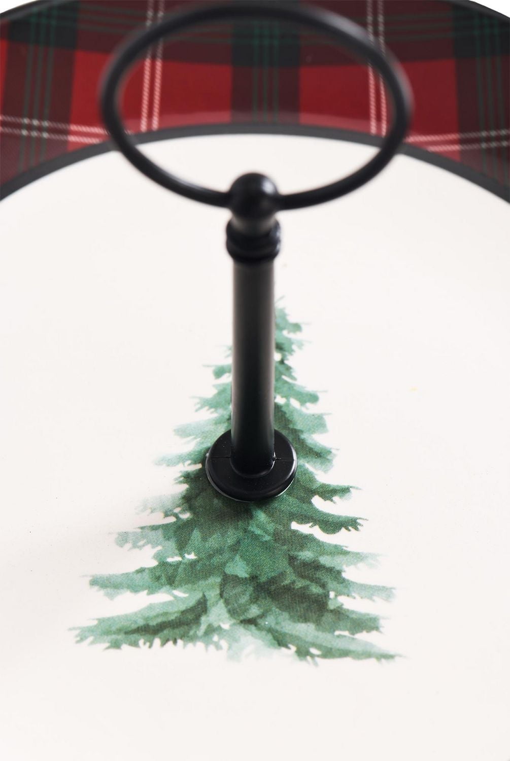 Holiday Time Assiette de service à 2 niveaux