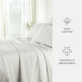 thumbnail image 5 of Noble Linens 4 Piece 300TC Cotton Printed Sheets, Romantic Vines Eucalyptus, King, 5 of 10