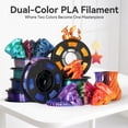 thumbnail image 5 of Epelay PLA 3D Printer Filament, 1.75mm, Dual Color Shiny Rainbow Series, 4 x 250g Bundle, Compatible with FDM Printers, 5 of 8