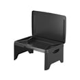 thumbnail image 1 of Matsuzay plegable portátil de ABS para cama, soporte multifuncional para computadora, fácil de transportar, para sala de estar, sofá cama Almacenamiento y organización del hogar negro, 1 of 6