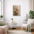 thumbnail image 3 of Framed Canvas Print Wildflower Wall Art Boho Decorative for Living Room Bedroom - 16"x24" WHITE, 3 of 8