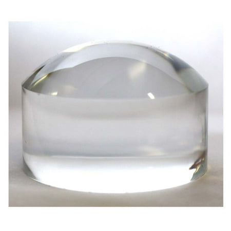 MAXIMIZE 2.5" Desktop Dome Magnifier | 4X Magnification | Elegant Paperweight Style | Smooth Glide for Reading