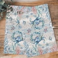 thumbnail image 4 of Coastal Crab 1 Pack Kitchen Towel, Water Absorbent Dish Towel, Nautical Beach Ocean Conch Coral Starfish Decorative Hand Towels - Quick Drying Cloth for Cooking Baking, 18x28 Inch, 4 of 8