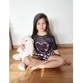 thumbnail image 2 of Oudiya Girls 3 Piece Pajama Set Short Sleeve Sleepwear Summer Cute Pjs Outfits with Hidden Pockets for Kids 4-13Y, 2 of 6