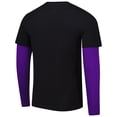 thumbnail image 3 of Unisex Stadium Essentials Black Sacramento Kings Spectator 2fer Long Sleeve  T-Shirt, 3 of 3
