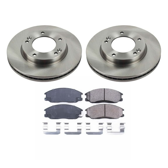 Ultimate Brakes Front Ceramic Brake Pad and Rotor Kit with Hardware WM80795