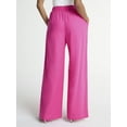 thumbnail image 3 of Scoop Women's Linen Blend Wide Leg Pants, 32" Inseam, Sizes XS-4X, 3 of 3