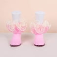 thumbnail image 3 of Girls Big Ruffles Ankle Socks Toddler Girl Frilly Dress Socks Cotton Double Lace Fold Over Fancy Sock for Baby Toddler Kids Easter Flower Girl Back School Wedding Party Outfit Daily Wear, 3 of 5