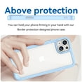 thumbnail image 5 of Dteck for iPhone 16 Plus Slim Clear Back Case, Shockproof Lightweight Crystal Transparent Acrylic Back Soft TPU Rubber Bumper Hybrid Case, Skyblue, 5 of 8