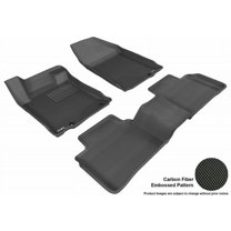 3D MAXpider 2013 Fits Nissan Altima Sedan 1st Row 2nd Row Kagu Carbon Fiber Embossed Pattern Black Floor Mat L1NS05701509