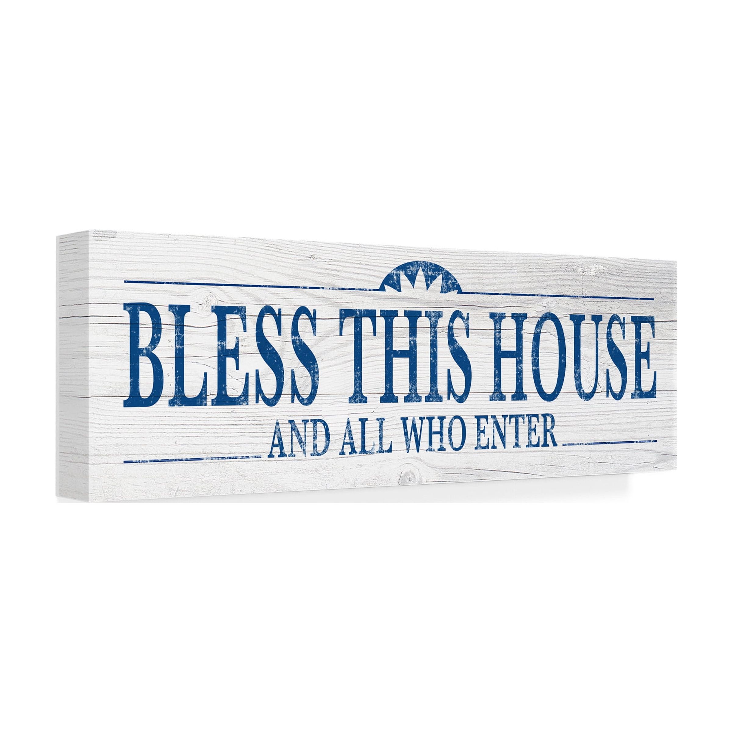 Trademark Fine Art 'Bless This House' Canvas Art by ALI Chris