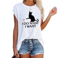thumbnail image 1 of Puntoco Moda Mujer Impresión Camisetas sueltas O-cuello Casual Manga corta Casual tops Puntoco Puntoco-9333, 1 of 5