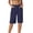 Navy, variant on Bermuda Shorts for Women Knee Length Summer Casual Stretchy Straight Leg Business Casual Work Shorts with Pockets