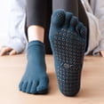 thumbnail image 4 of Calcetines de yoga de cinco dedos, calcetines de baile con todo incluido, calcetines deportivos de cinco dedos de algodón peinado para Pilates y fitness, 4 of 6