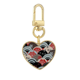 thumbnail image 1 of Patron regular cultural japones tradicional Llavero de metal en forma de corazón dorado, 1 of 3