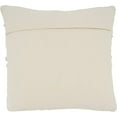 thumbnail image 2 of Saro 1757.BL18SC 18 in. Chindi Fringe Square Throw Pillow Cover, Black, 2 of 5