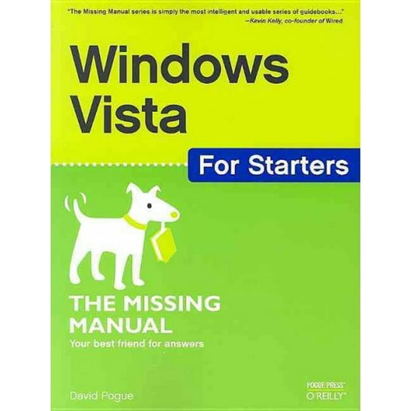 Missing Manuals: Windows Vista for Starters: The Missing Manual (Paperback)