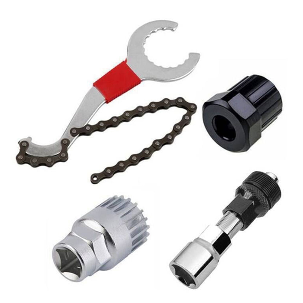 4Pc Mountain Bike MTB Bicycle Crank Chain Axis Extractor Removal Repair Tool U1Q 
