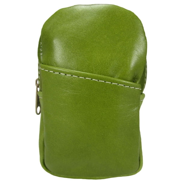 Soft Leather Cigarette Case Made in the USA, Distressed Lime Green