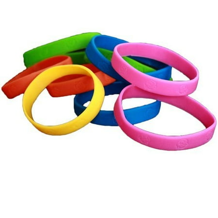 Rubber Monkey - 24 Pack Bracelets | Rubber Neon Monkey Wristbands | Pack of 24 | Makes Great Kids Party Favors, Rewards, Gifts.
