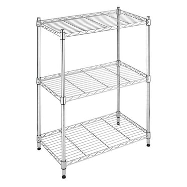 60 H 5 Tier Steel Wire Shelving System, Seville Classics Heavy Duty 5 Level Steel Wire Shelving System
