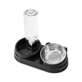 thumbnail image 2 of SHENGXINY Cat Bowls Set - 2 in 1 Pet Feeding Water Bowl, All-in-One Food Water Feeder for Dogs and Cats Black 11x5.63x2.95in, 2 of 6