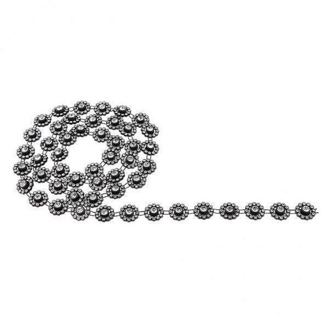 Cadena de Diamantes de Imitación Sunnimix 4x1 Yarda Negro