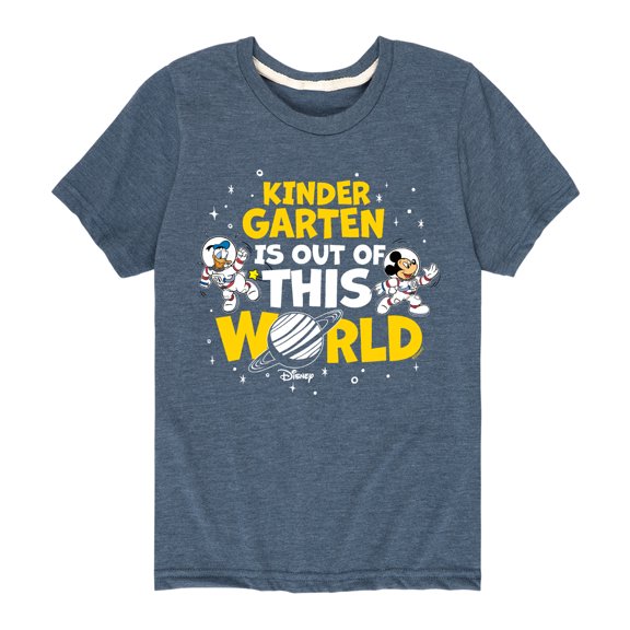 Mickey & Friends - Kindergarten Out Of This World - Youth Short Sleeve Graphic T-Shirt