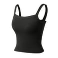 thumbnail image 5 of Tank top with Built in Bra for Women Racerback Workout Undershirt Cotton Camisole Workout Sports Padded Cami,for Size S, 5 of 8